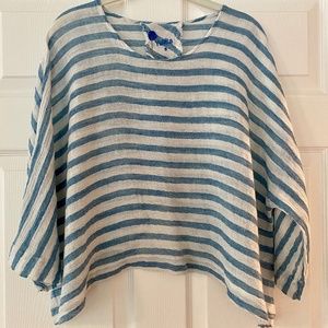 Yuvita linen crop top